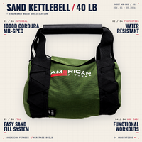 AF Sand Kettlebell - 40 LBS