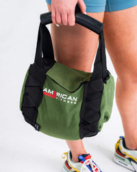 American Fitness AF Sand Kettlebell 40lb fillable workout kettlebell — 1000D Cordura KEVLAR nylon — product shot
