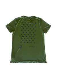 American Fitness Pursuit T-Shirt Forest Green — 87% polyester 13% spandex Dri-Fit performance tee