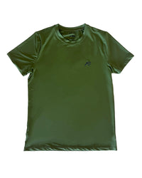American Fitness Pursuit T-Shirt Forest Green — 87% polyester 13% spandex Dri-Fit performance tee — lifestyle shot