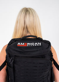 American Fitness Solo Alpha largest tactical carry bag — veteran-designed 1000D Cordura KEVLAR rucksack — product shot
